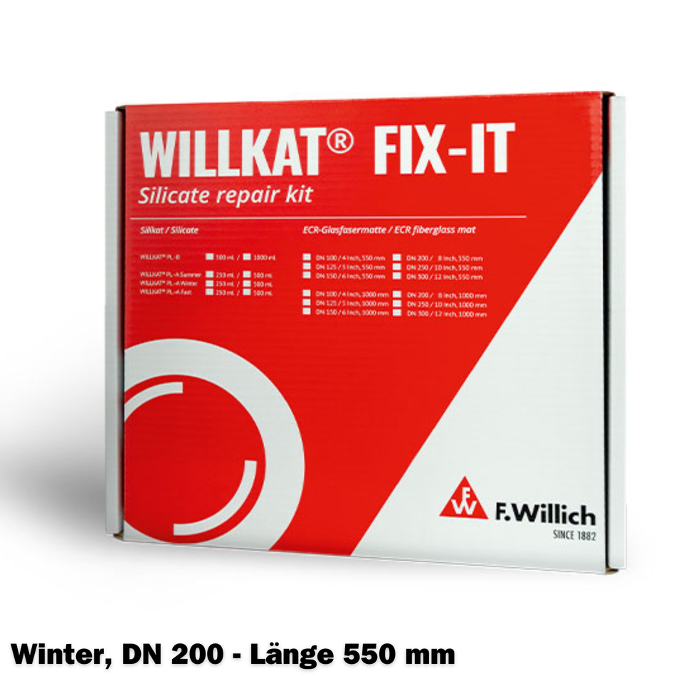 Kurzliner-Repair-Set, DN 200, Länge 550 mm, Winter