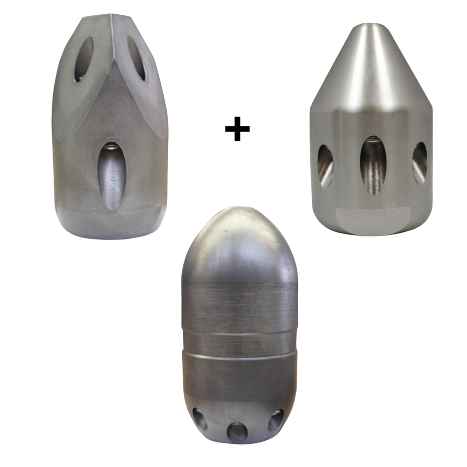 Ugelli per la pulizia delle fognature Extra Life Jets, set da 3/4"