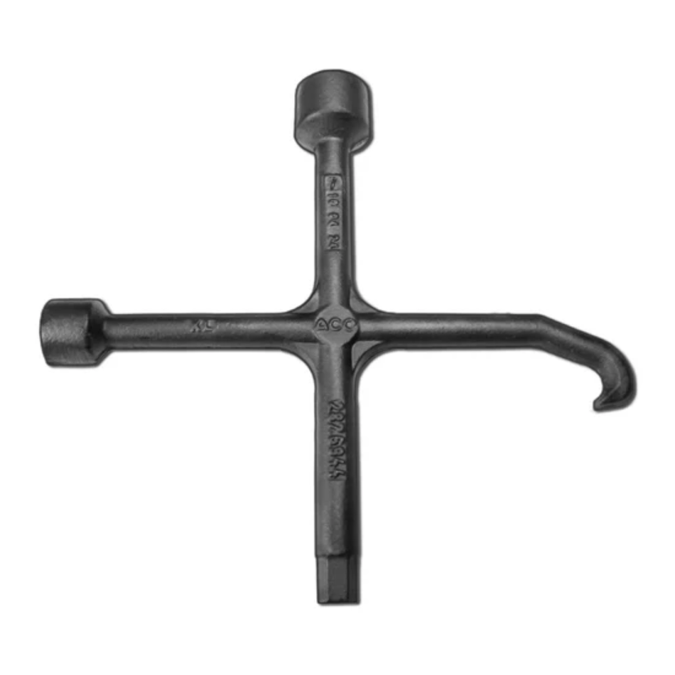 Aushebe- und Bedienungsschlüssel, 17/22, schwarz