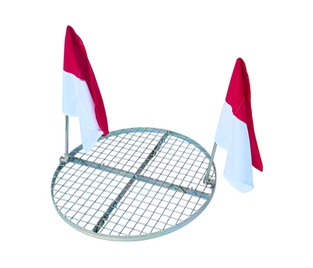 Belüftungsgitter SG030 Ø 670 mm Schachtabdeckung geschlossen (mit Fahnen)