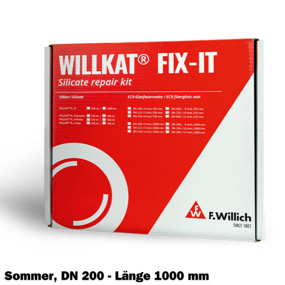 Kurzliner-Repair-Set, DN 200, Länge 1000 mm, Sommer