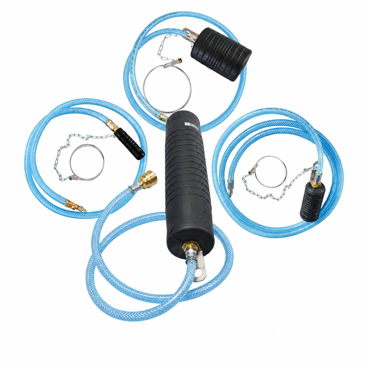Rohr-Absperrblase Plugy Z4-6 mit Reifenventil und 1-5 m Druckluftschlauch