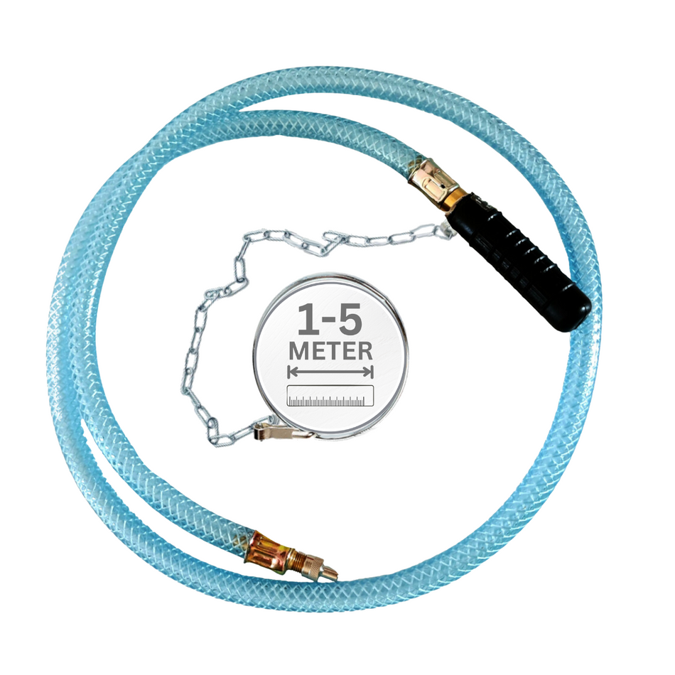 Rohr-Absperrblase Plugy Z1 - Reifenventil und 4 m Druckluftschlauch
