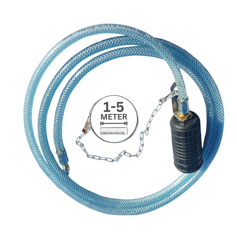 Rohr-Absperrblase Plugy Z2-3 mit Reifenventil und 1-5 m Druckluftschlauch