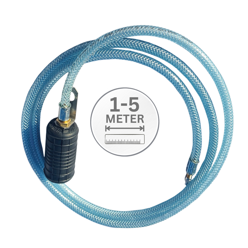 Rohr-Absperrblase Plugy Z2-3 - Reifenventil und 5 m Druckluftschlauch