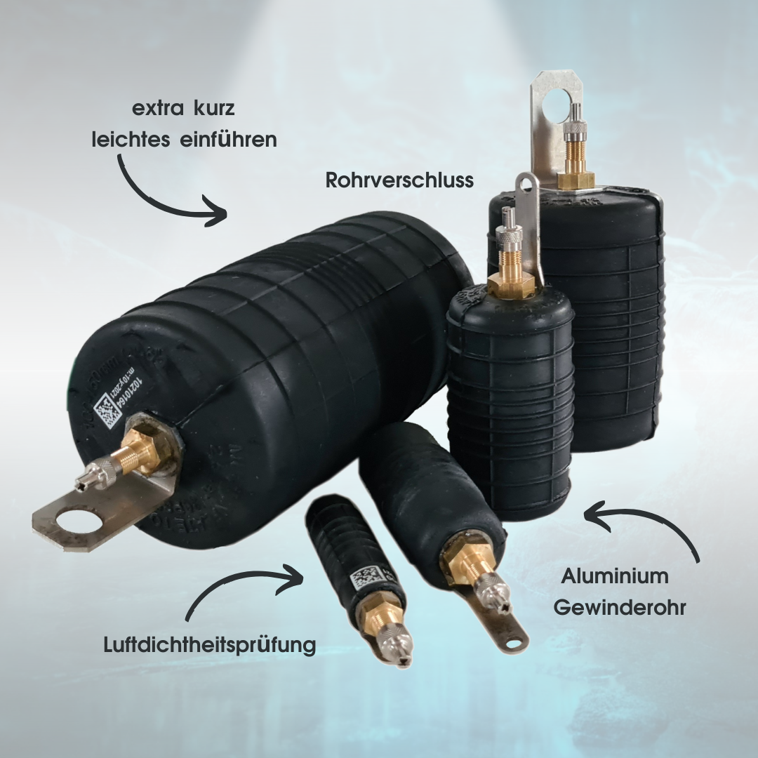 Rohr-Absperrblase Plugy Z3-4 DN 75-100 mit Reifenventil