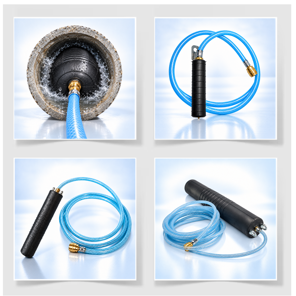 Rohr-Absperrblase Plugy DN 100-200 (2,5 bar) mit 1-5 m Druckluftschlauch