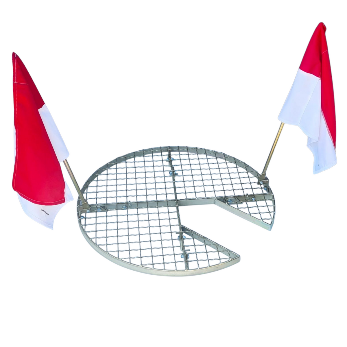 Arbeitsgitter SG020 Ø 800 mm - Sondergröße - Schachtabdeckung mit Aussparung