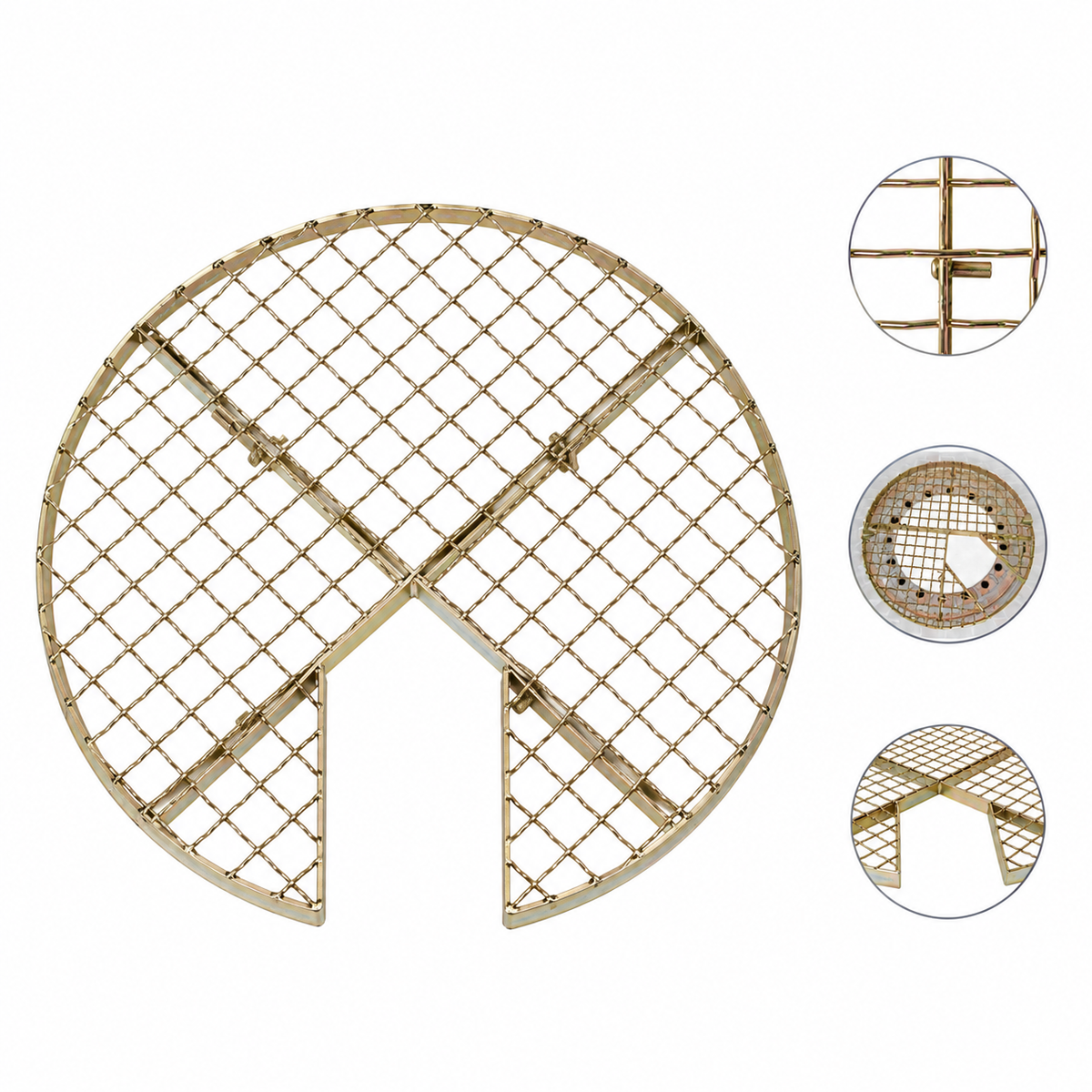 SG021 work grid Ø 670 mm manhole cover with opening (without flags)