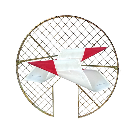 Arbeitsgitter SG020 Ø 1040 mm - Sondergröße - Schachtabdeckung mit Aussparung