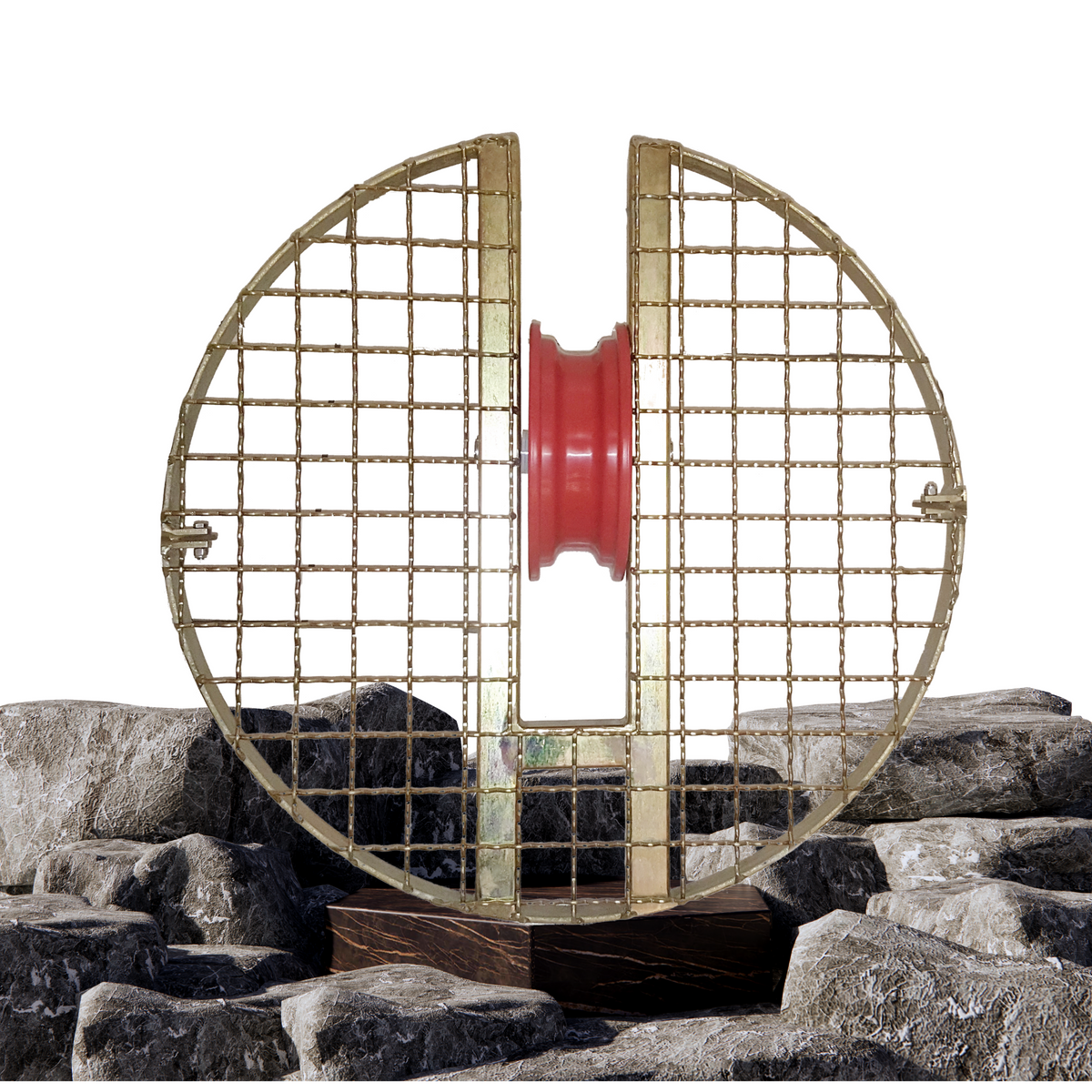 Manhole grate SG011 Ø 670 mm manhole cover with pulley (without flags)