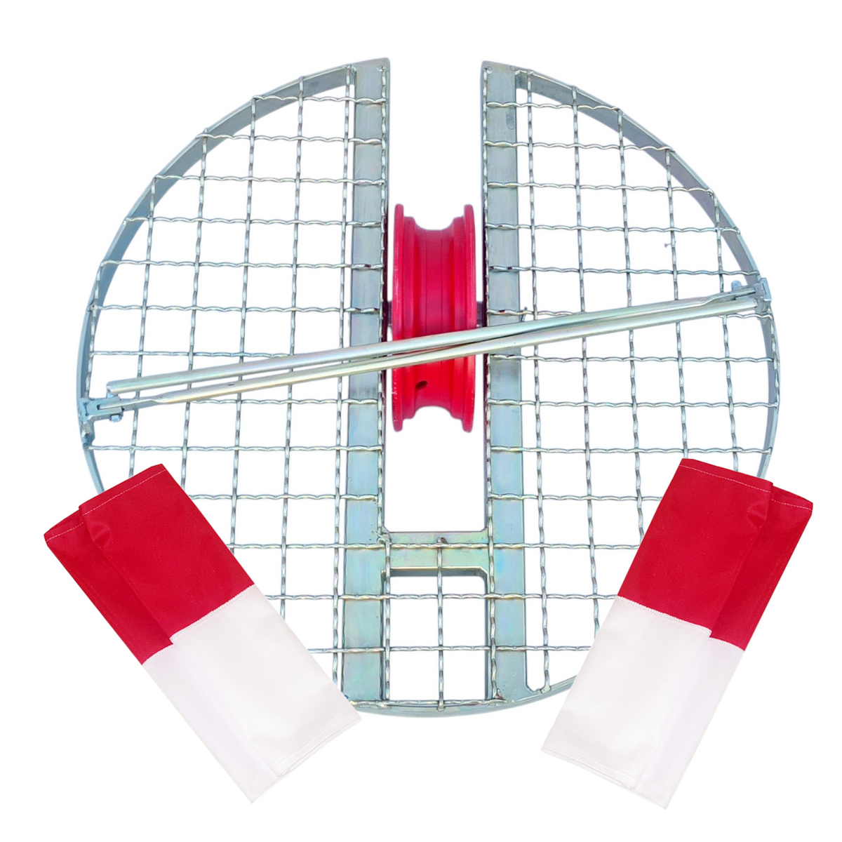 Schachtgitter SG010 Ø 625 mm - Sondergröße - Schachtabdeckung mit Umlenkrolle