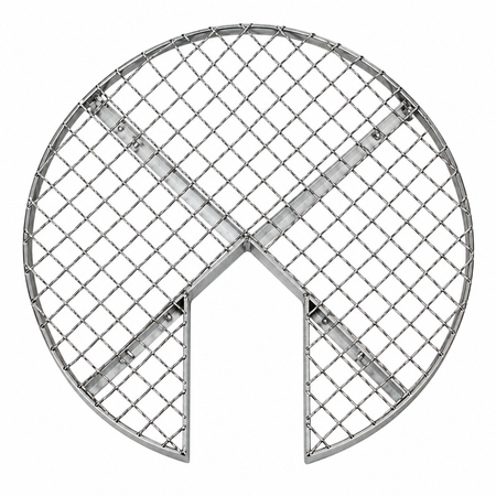 SG021 work grid Ø 670 mm manhole cover with opening (without flags)