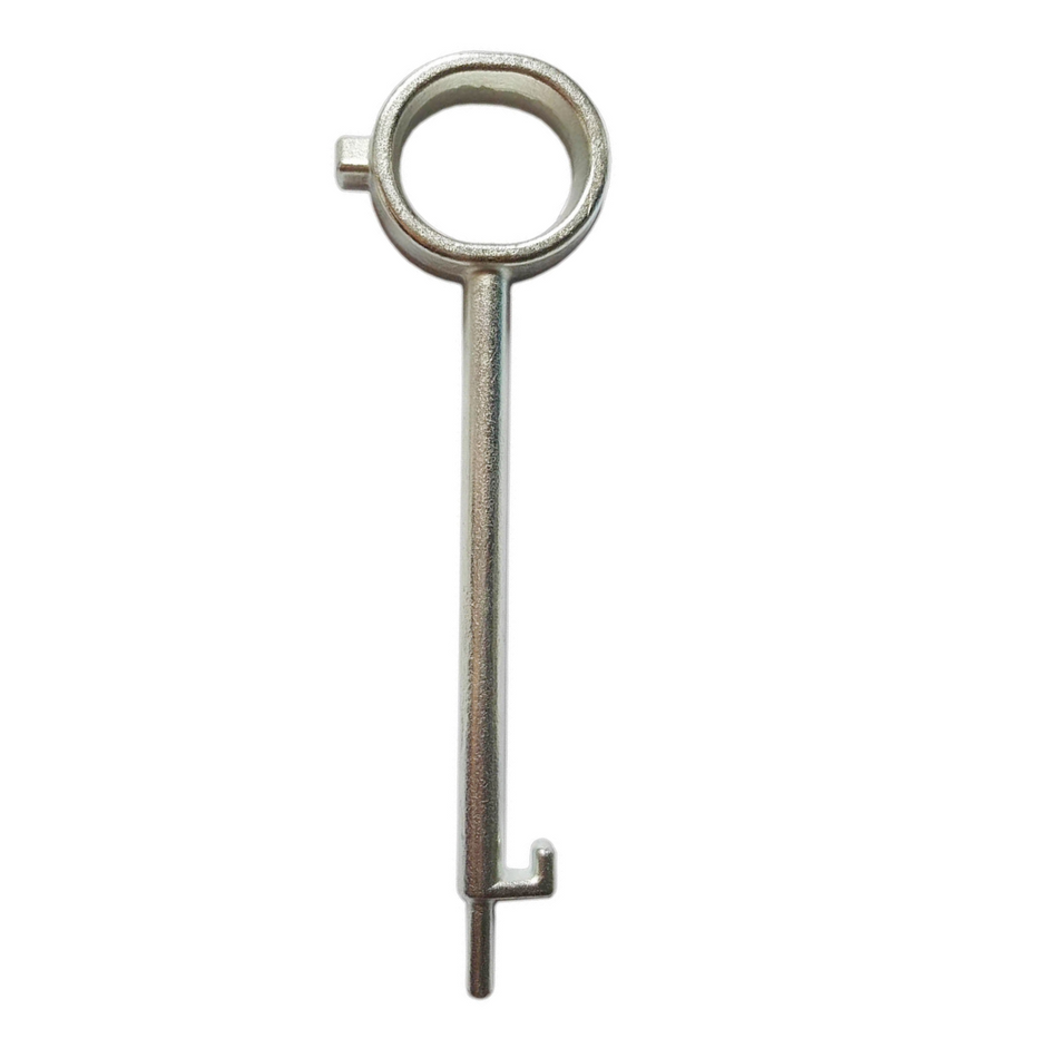 Operating and opening key for stainless steel covers