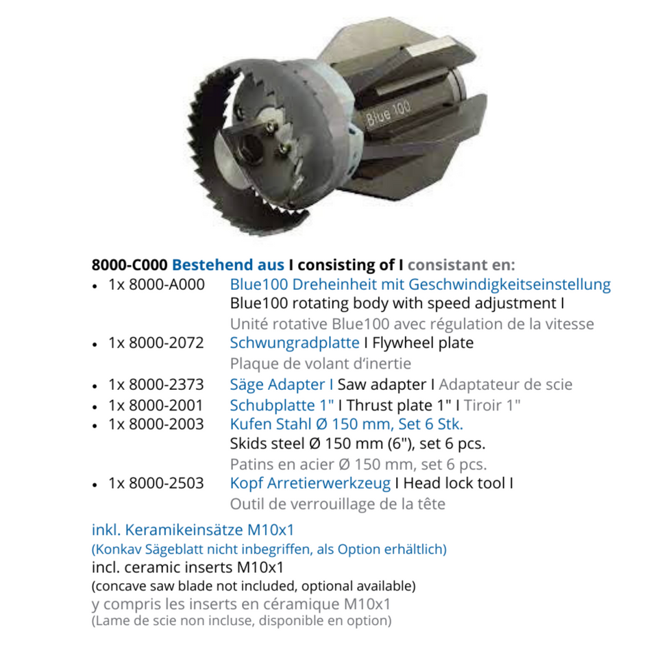 Blue 100 Säge-Erweiterung, 3/4" Rotationsdüse