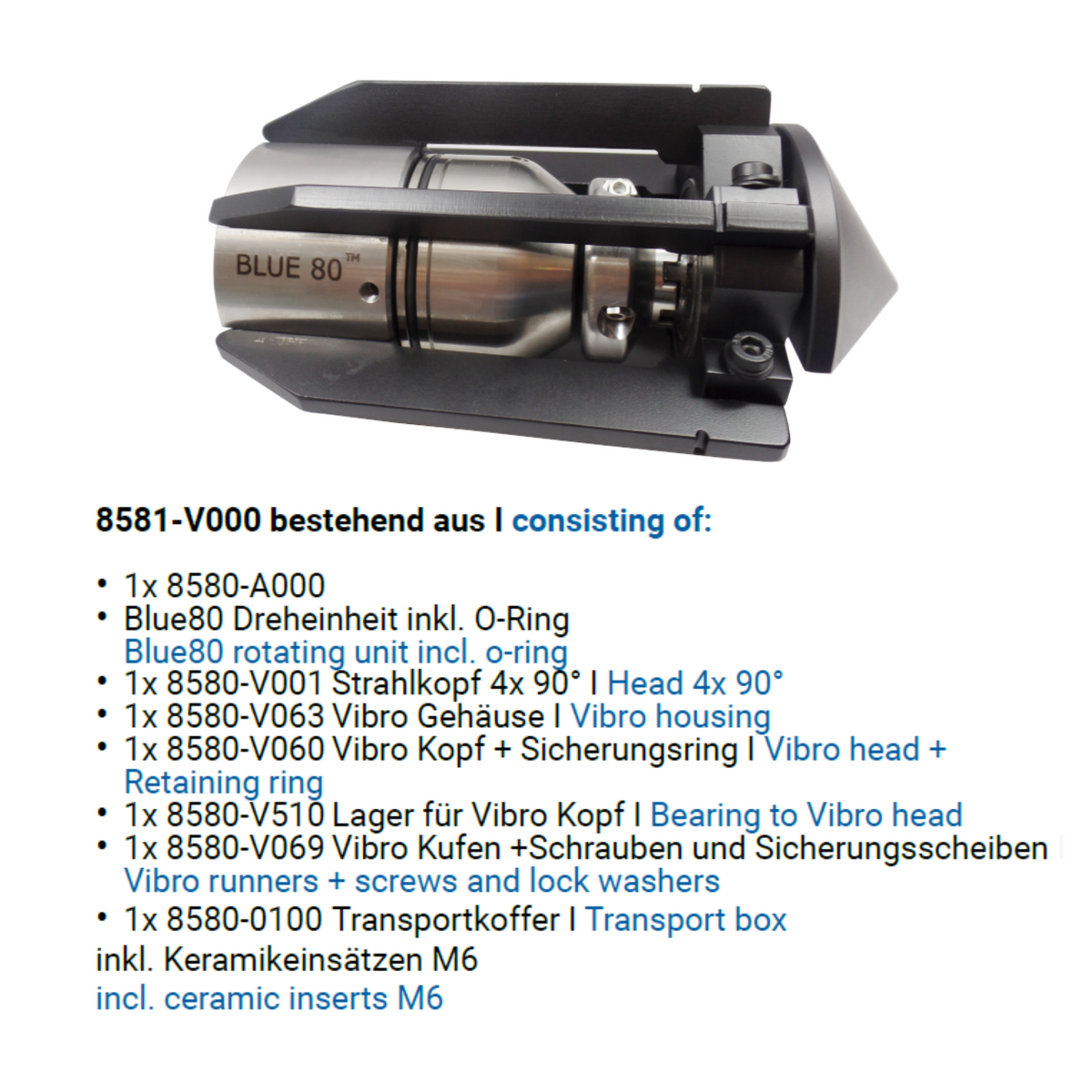 Blue 80 Vibro 1", Rotierdüse