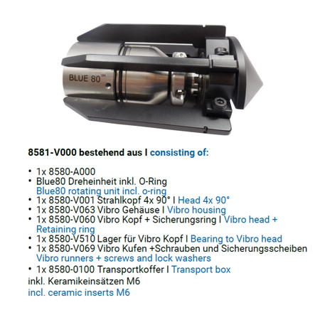 Blue 80 Vibro 1", Rotierdüse