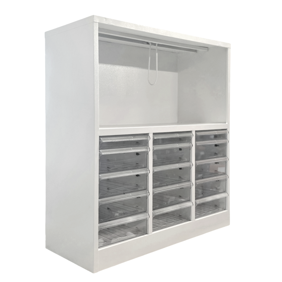 Dokumentenschrank AURORA mit Ordnerfach, 15 Schubladen 795x340x880