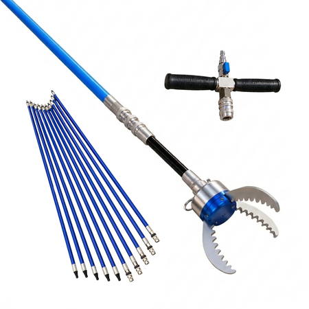 Pneumatischer Greifer "Cobra-Catcher" mit Luftschiebestangen (Set)