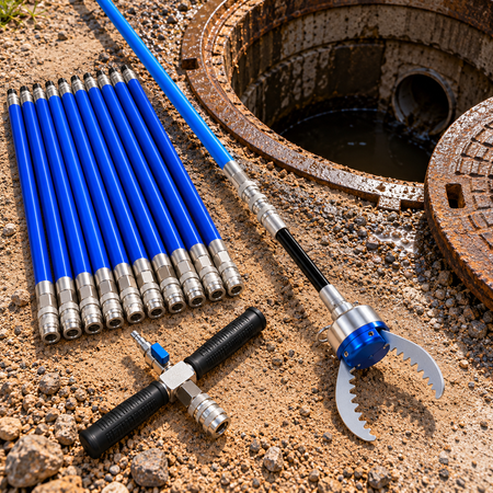 Pneumatischer Greifer "Cobra-Catcher" mit Luftschiebestangen (Set)