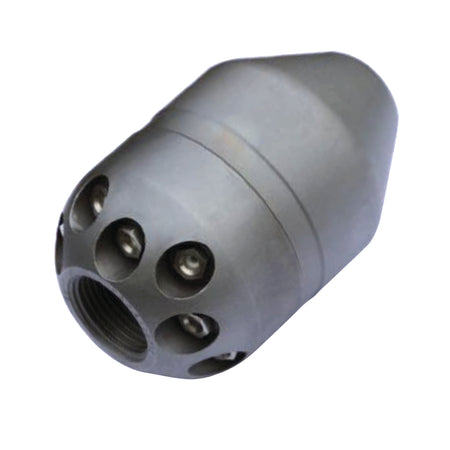 Landfill nozzle 1", cleaning nozzle with ceramic inserts