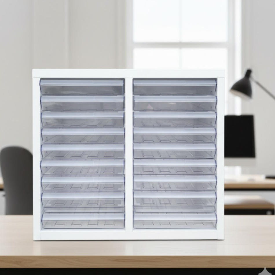 Dokumentenschrank SUDZUKA mit 18 Schubladen, 535x340x480