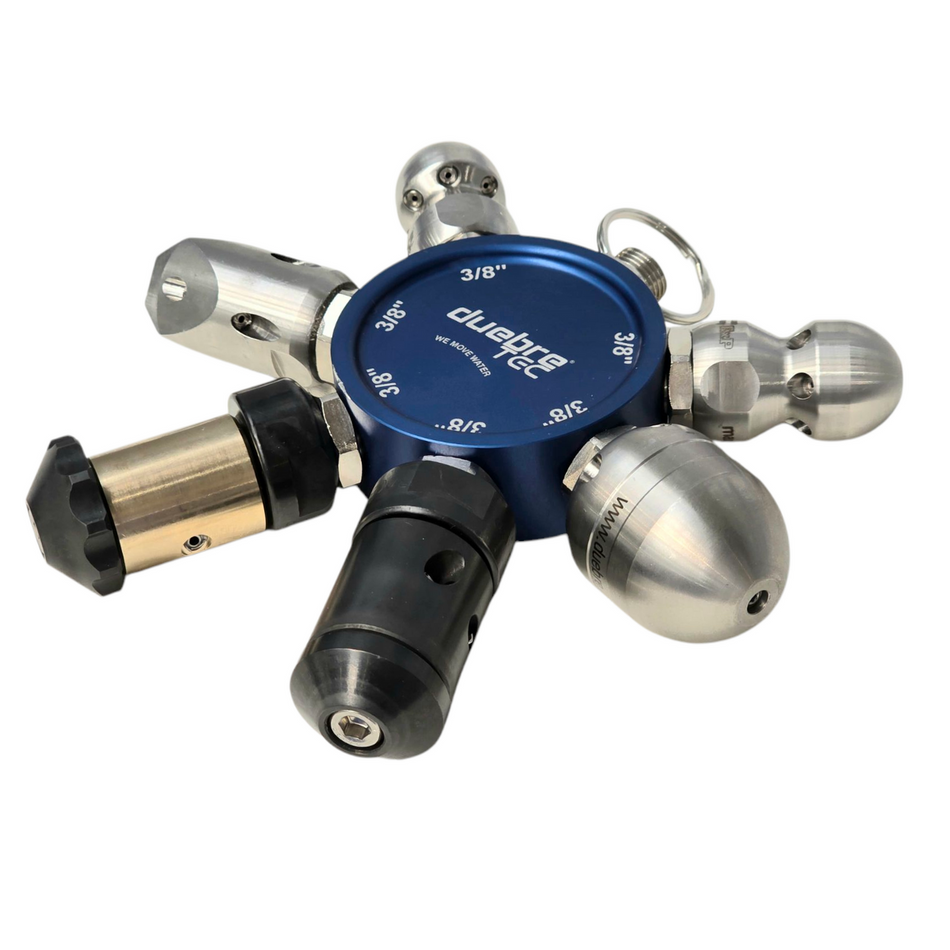 Düsenauswahlbund 3/8" inkl. 3 Düsen, Stahleinsätze