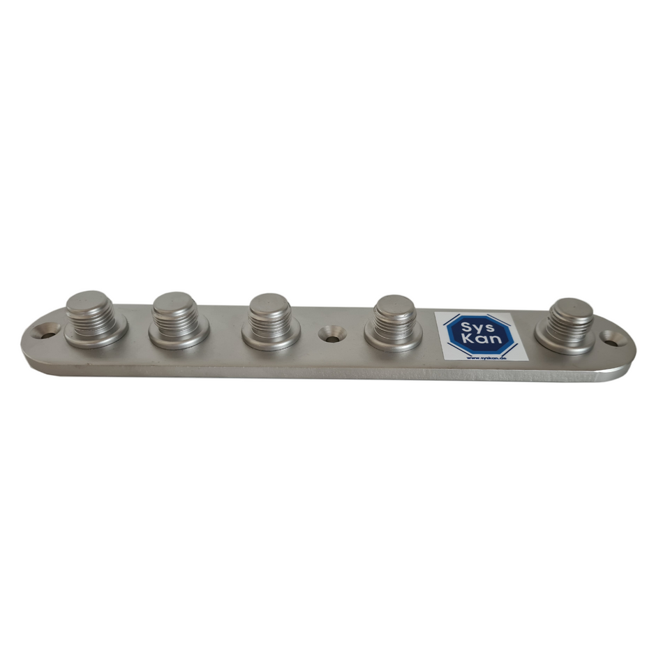 Düsenleiste 1/2", fünf Anschlüsse, für Kanalreinigungsdüsen