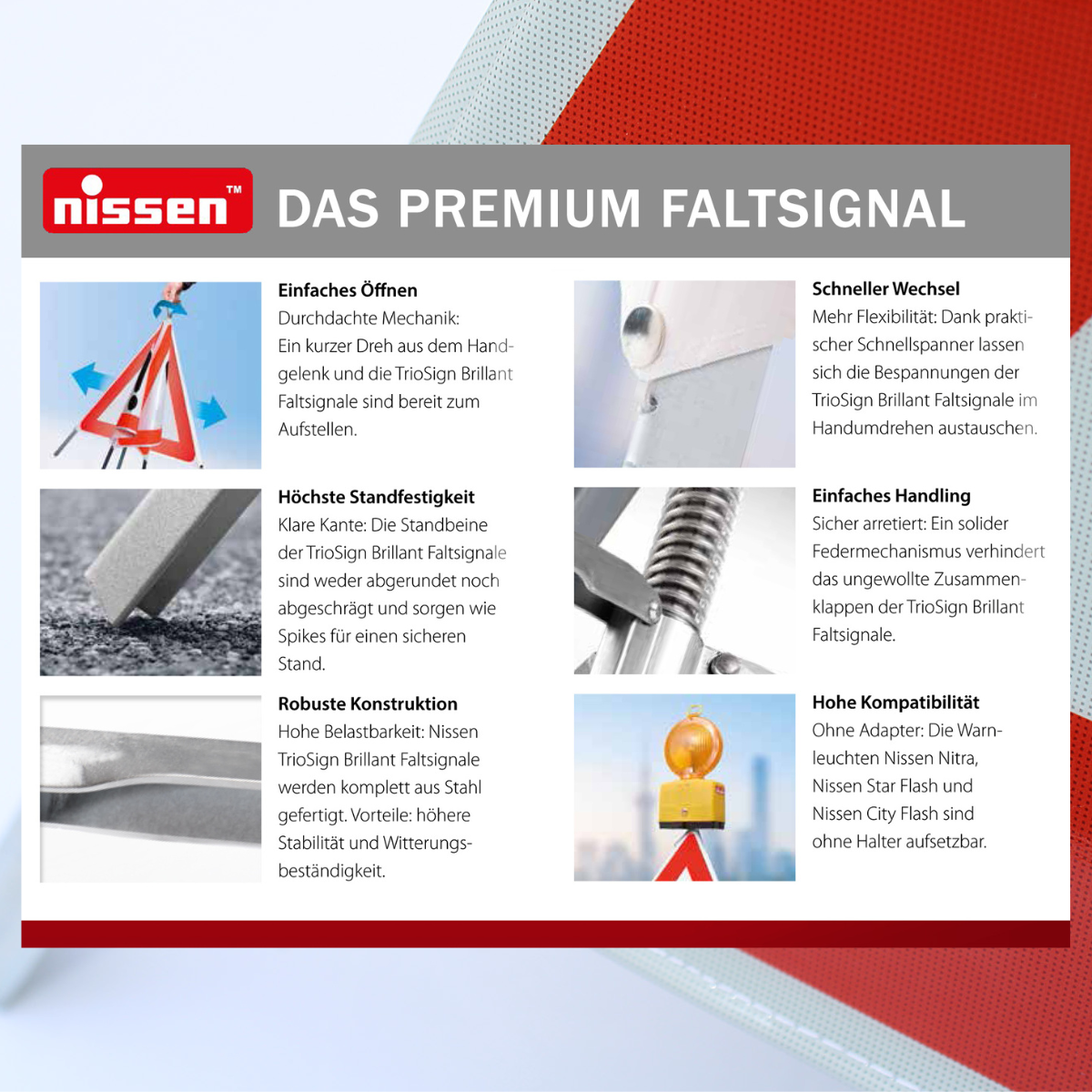 Faltsignal 90 cm [Gefahrstelle] "Kanalarbeiten" R1 stark reflektierend, Warndreieck