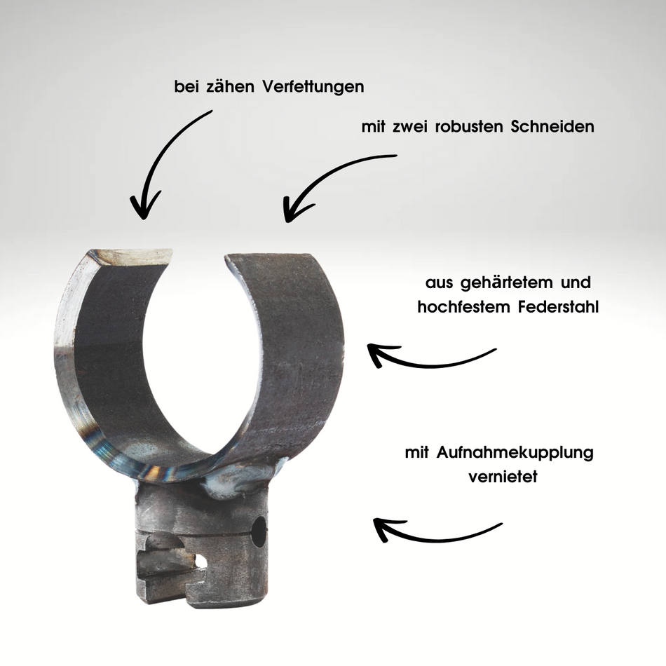 Fourche à graisse accouplement 16 mm x Ø 25 mm