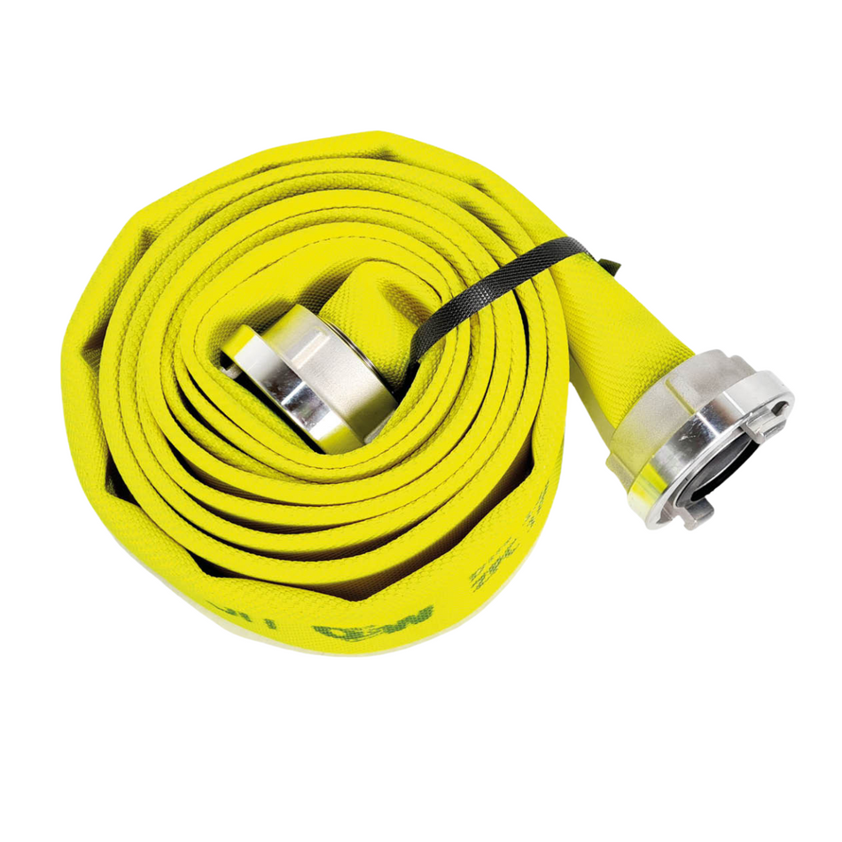 Water filling hose signal yellow, 15 m, fire hose Storz C