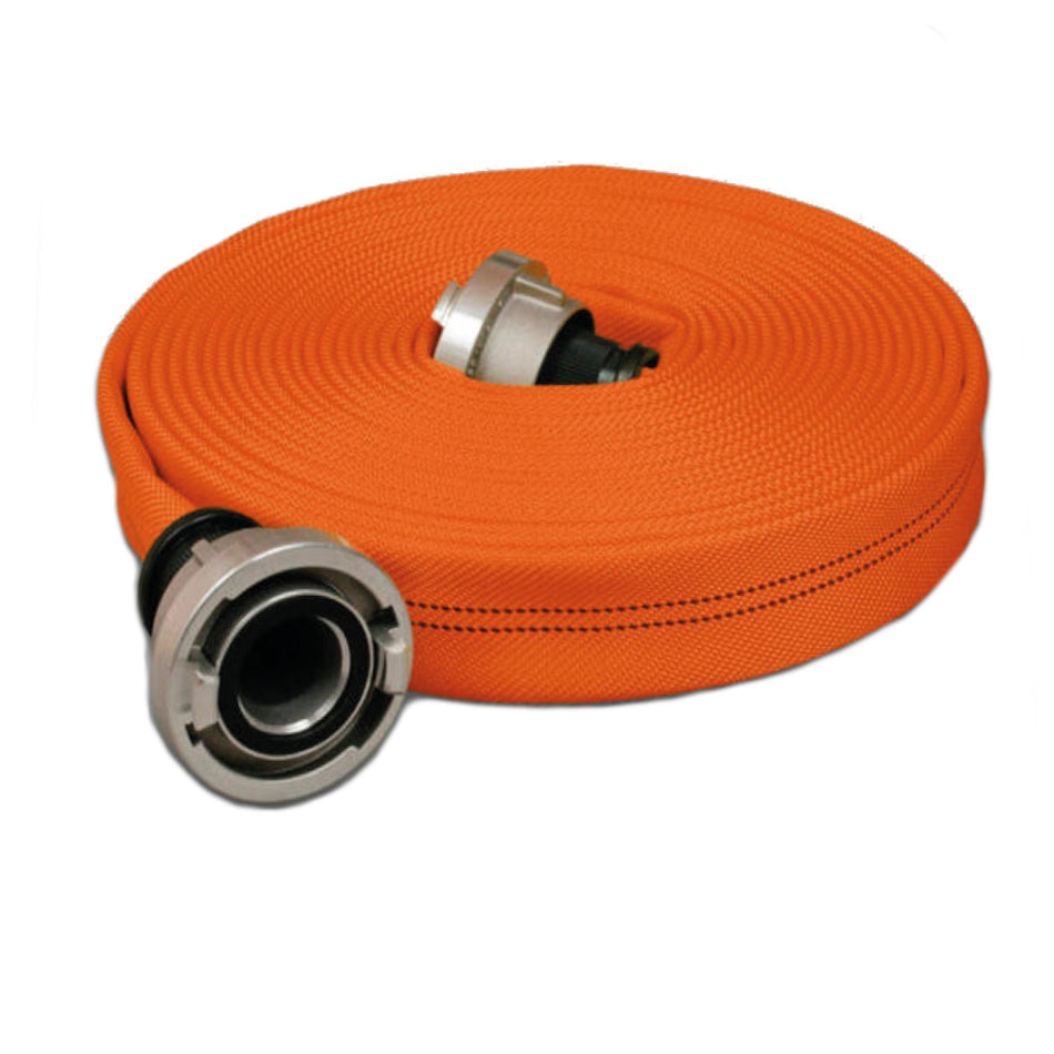 Wasserbefüllschlauch signalorange, 25 m, Feuerwehrschlauch Storz C