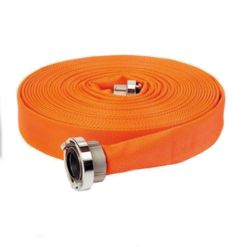 Water filling hose signal orange, 5 m, fire hose Storz B 75