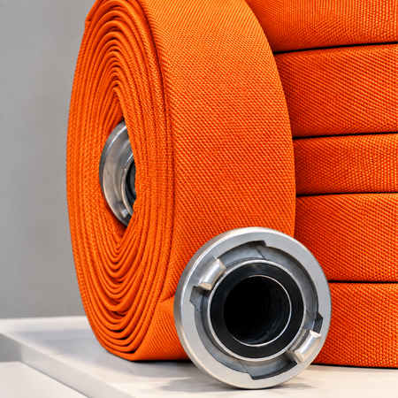Wasserbefüllschlauch - Feuerwehrschlauch signalorange