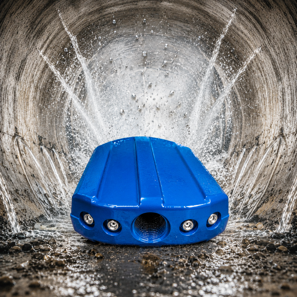 Flunder 1/2", FL 050, Sohlenreiniger, Flachkörperdüse