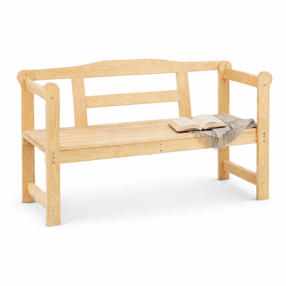 Gartenbank "Frauke" 2-Sitzer aus massivem FSC-Kiefernholz