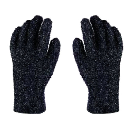 Guide gloves, textured black (pair), work gloves