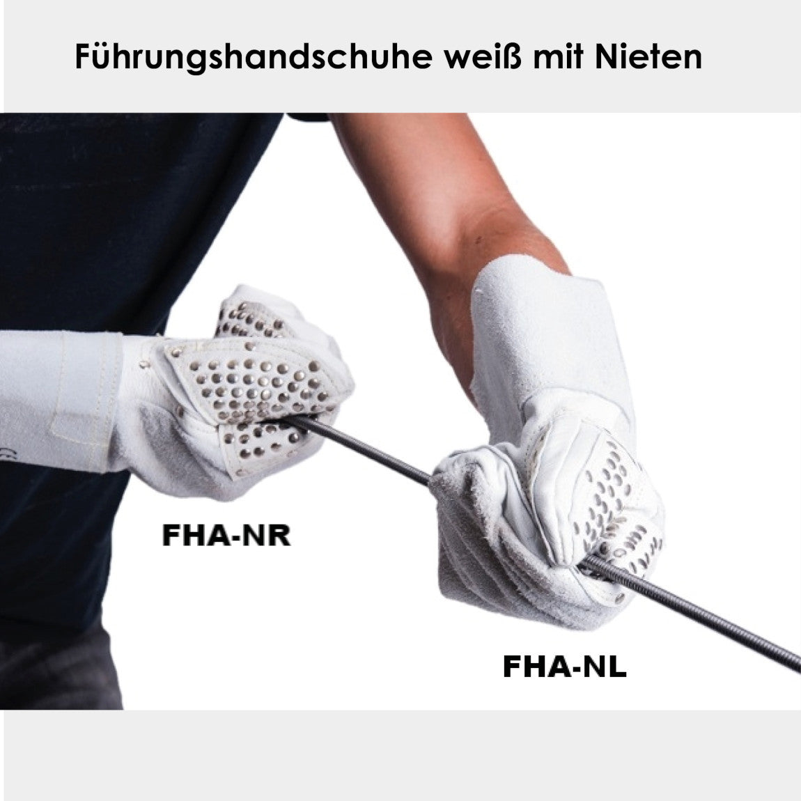 Guide gloves with rivet coating (pair), work gloves
