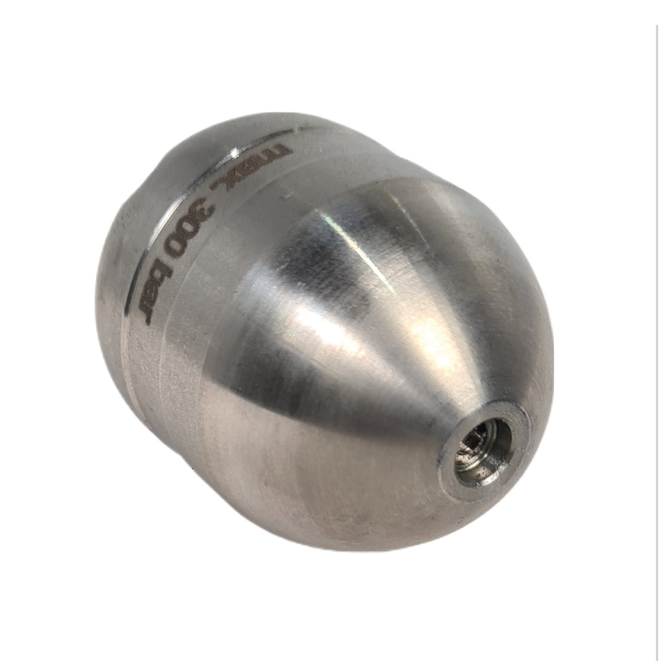 Granatbombe 1/2" lang, Vorstrahl und Stahleinsätzen, ExPJ Reinigungsdüse - Syskan - Online Shop: Abwassertechnik