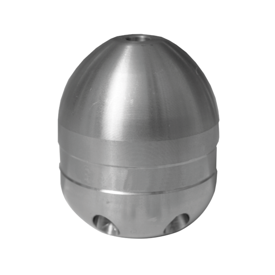 Granatbombe 3/8" mit Vorstrahl und Stahleinsätzen, ExPJ Reinigungsdüse - Syskan - Online Shop: Abwassertechnik