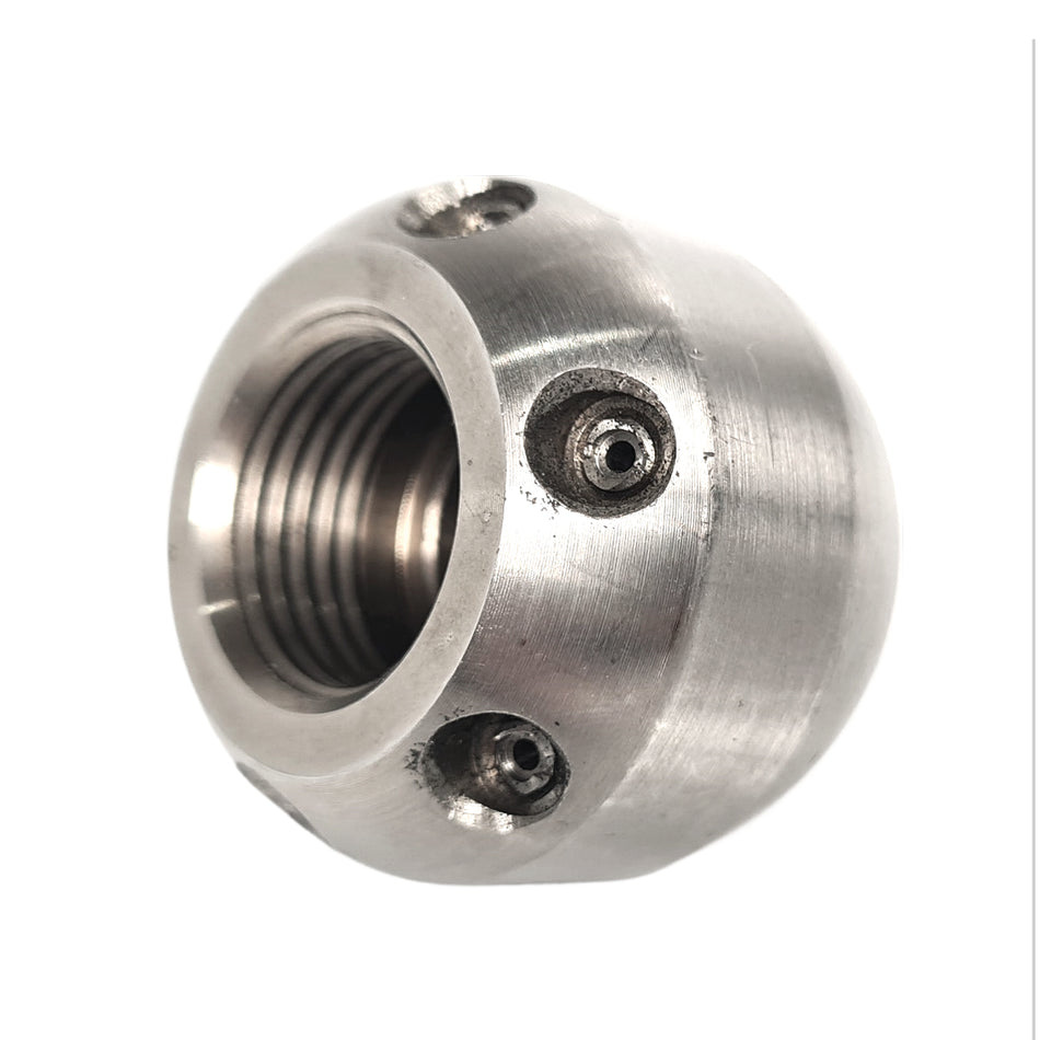 Granatbombe 3/8" mit Vorstrahl und Stahleinsätzen, ExPJ Reinigungsdüse - Syskan - Online Shop: Abwassertechnik