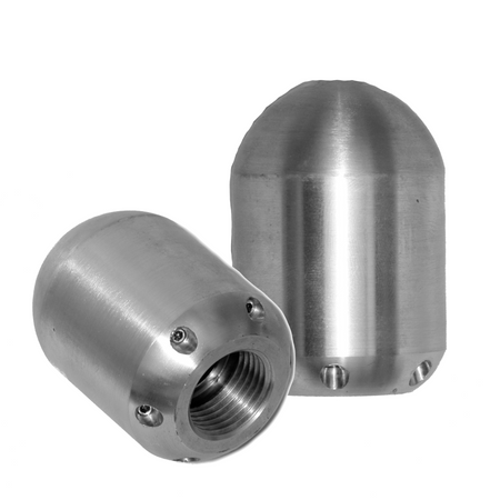Granatbombe 1/2" lang, Vorstrahl und Stahleinsätzen, ExPJ Reinigungsdüse - Syskan - Online Shop: Abwassertechnik