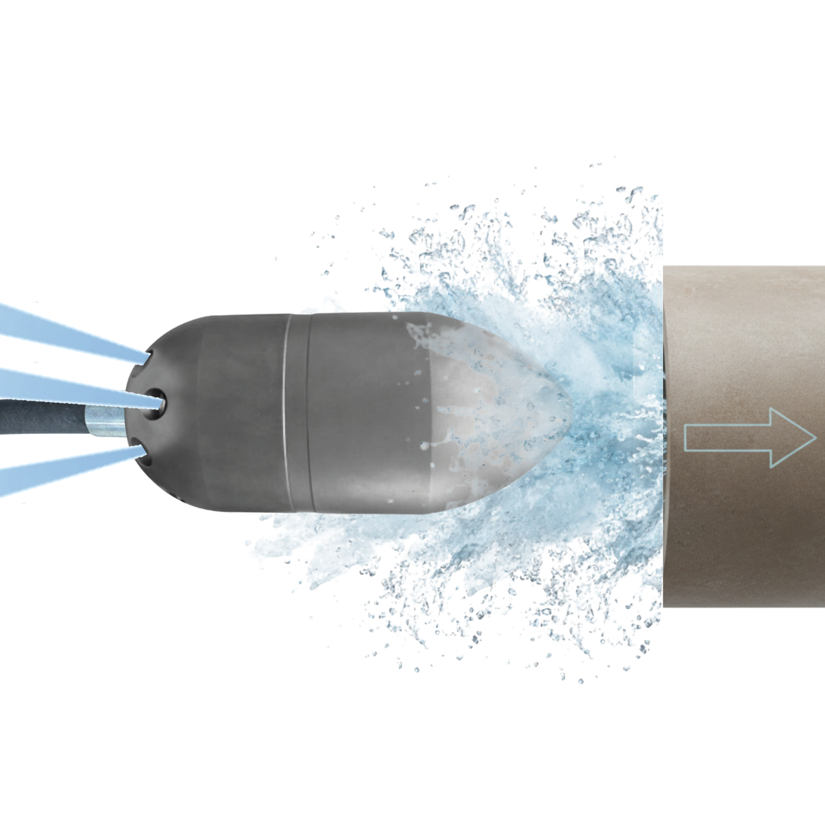 Grenade nozzle 1 1/4" GB125, ExLJ cleaning nozzle
