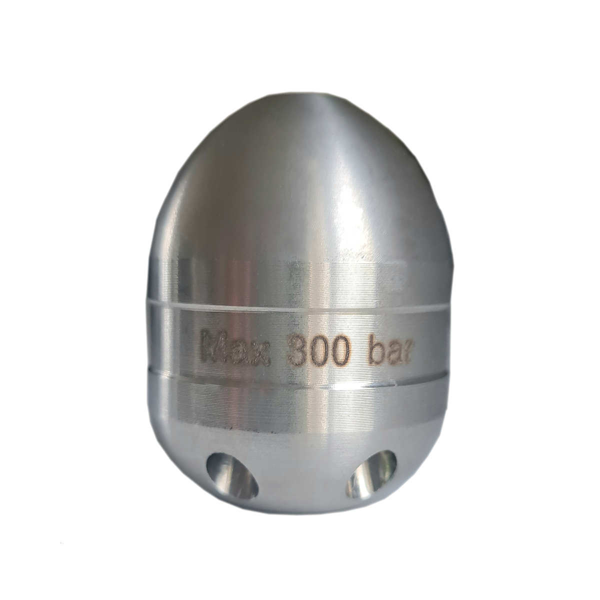 Grenade nozzle 3/8" with pre-jet and steel inserts, ExPJ cleaning nozzle