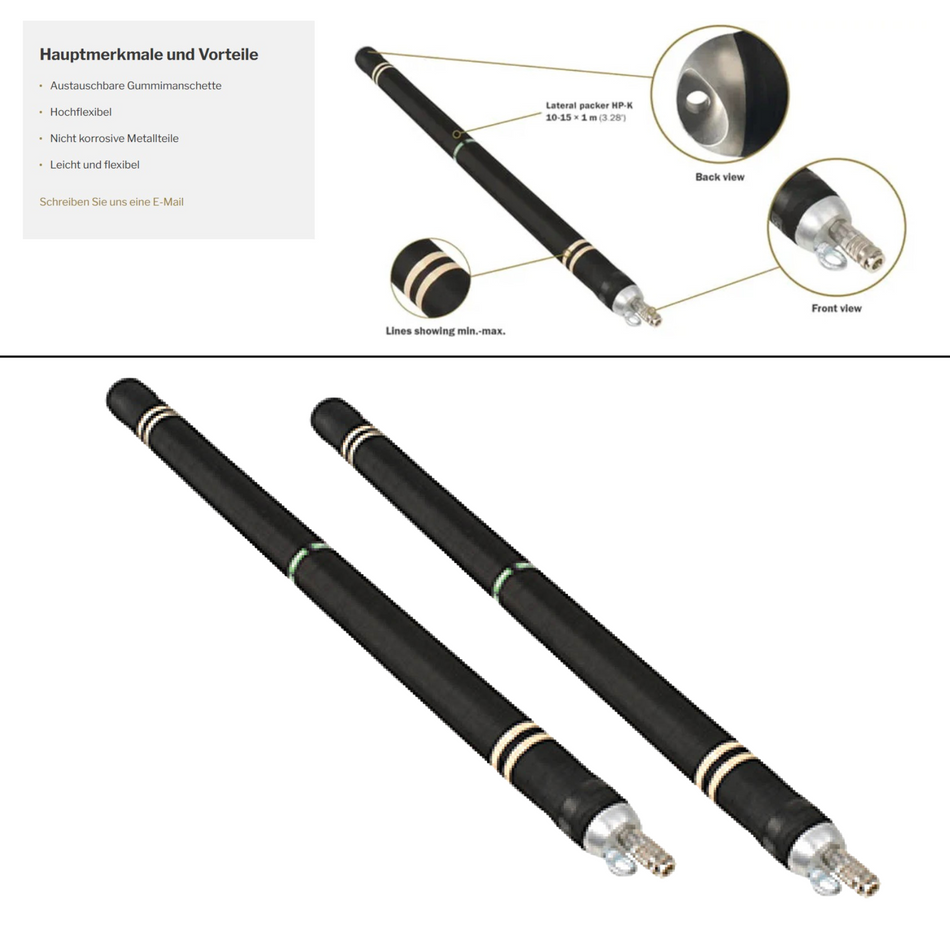 Hausanschluss Packer HP-K, DN 150-250, 5 m, mit Alukappe - Syskan - Online Shop: Abwassertechnik