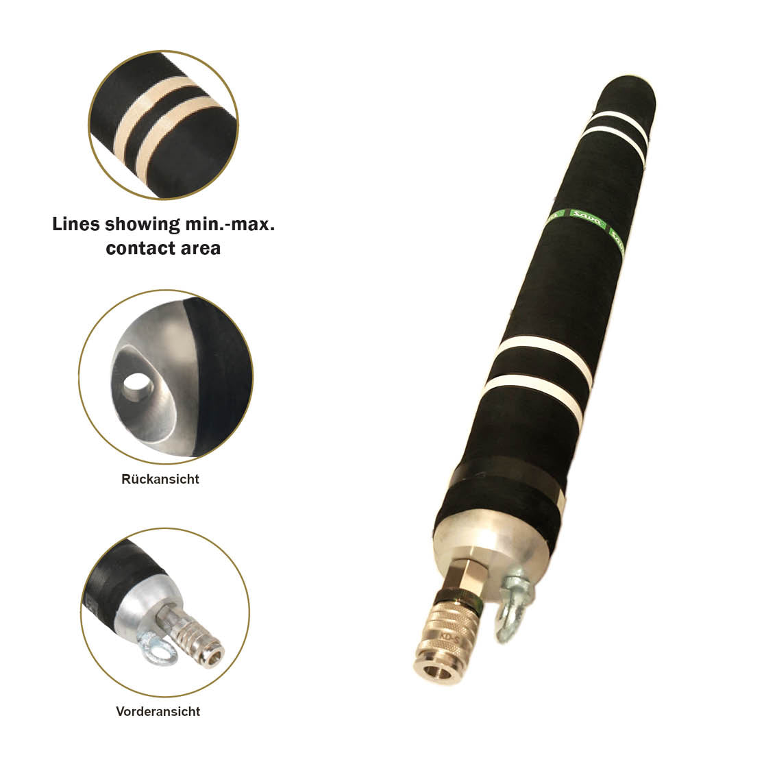 Hausanschluss Packer HP-K, DN 150-250, 0,6 m, mit Alukappe - Syskan - Online Shop: Abwassertechnik