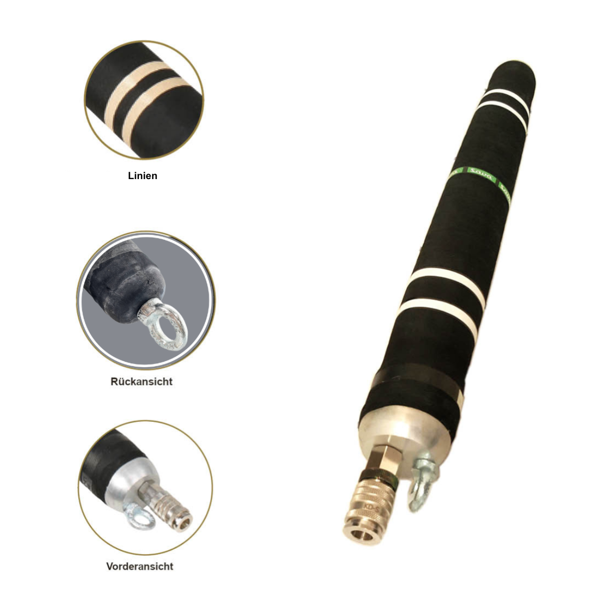 Hausanschluss Packer HP-K -DN 150-200, 1 m, mit Gummiendkopf - Syskan - Online Shop: Abwassertechnik