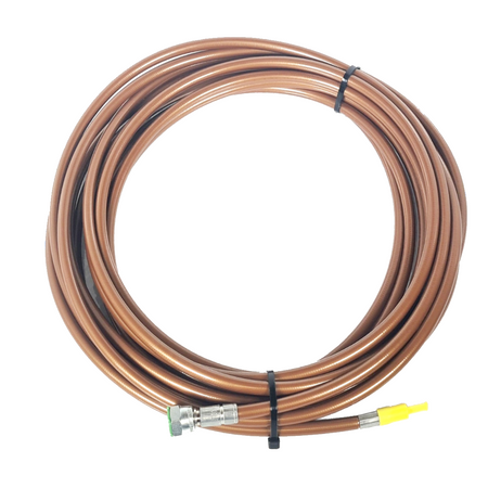 HD-Reinigungsschlauch DN 4 bronze, 1/8" AG - 1/4" IG, 250 bar