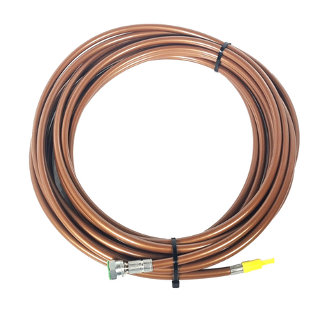 HD-Reinigungsschlauch DN 4 bronze, 1/8" AG - 1/4" IG, 250 bar