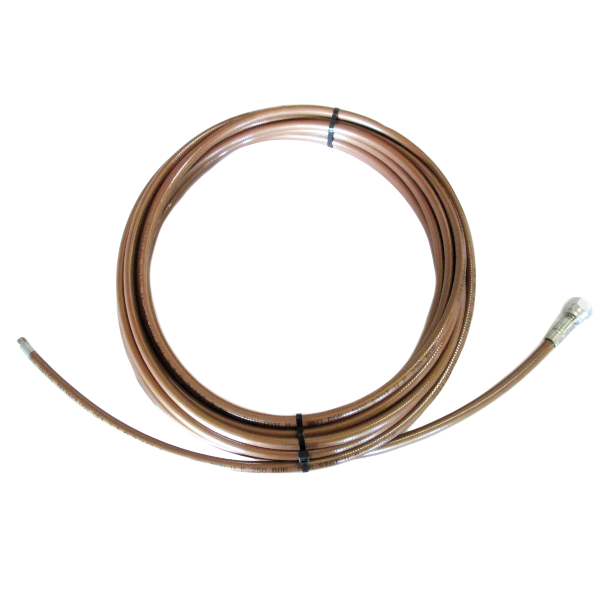 HD-Reinigungsschlauch DN 4 bronze, 1/8" AG - 1/4" IG, 250 bar